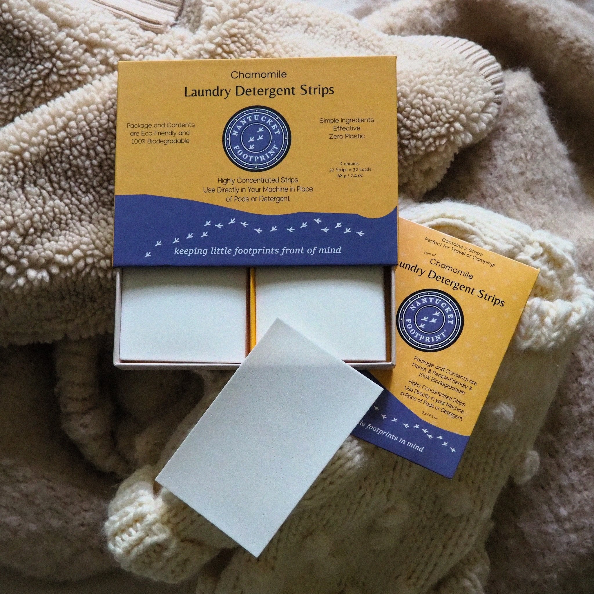 Laundry Detergent Sheets – Chamomile, Eco-Friendly, 48 Strips